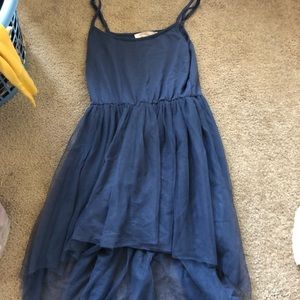 Blue high low tutu dress